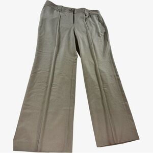 Ann Taylor Modern Fit Wide Leg Trousers Women’s 12 Brown Stretch Career Pant